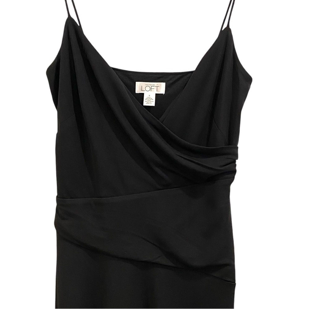 Loft Basic Black Spaghetti Strap Dress - Women’s … - image 2